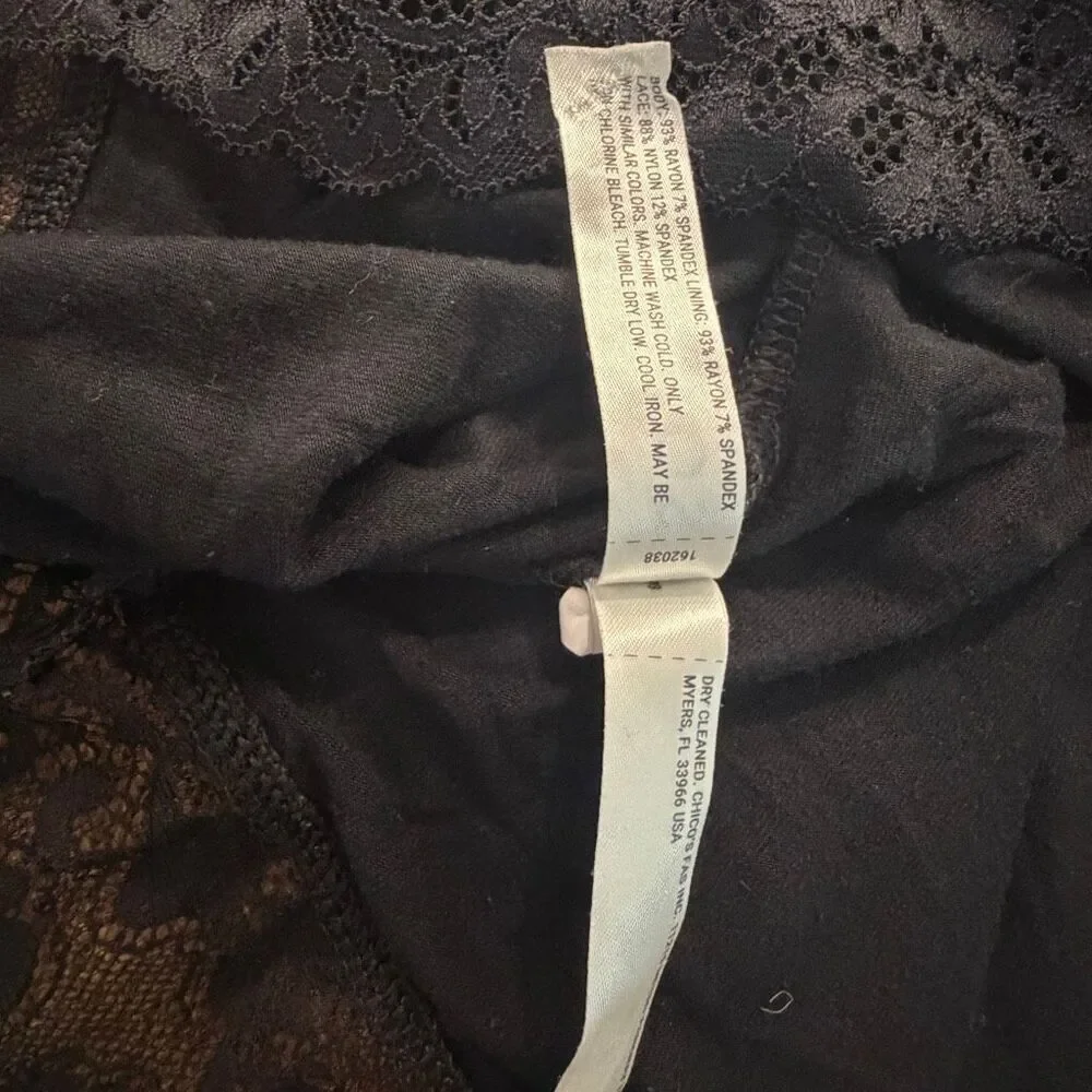 Soma black chemise night dress - size m